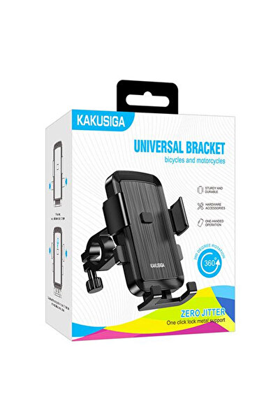 KAKU Suport Moto/Bike (KSC-1520), montaj Ghidon, cleme laterale, Black