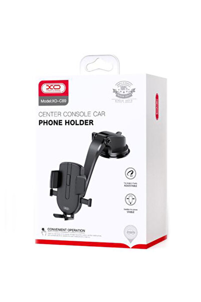Xo Car holder (C89), with clamps, Ventilation, Foldable, with clamps, Auto Gravity 360°, Black