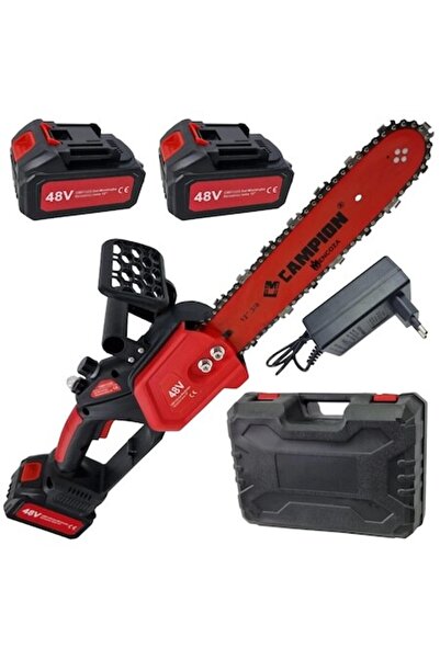 Campion Mini drujbă XForce cu 2 baterii, motor fără perii de 1800W, lubrifier...