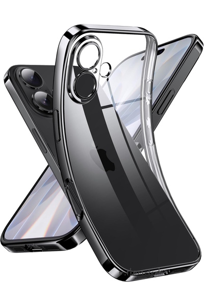 m.tk moveteck iPhone 17 Case Full Camera Protection Metallic Shiny Colorful Edge Soft Silicone Lens Cover