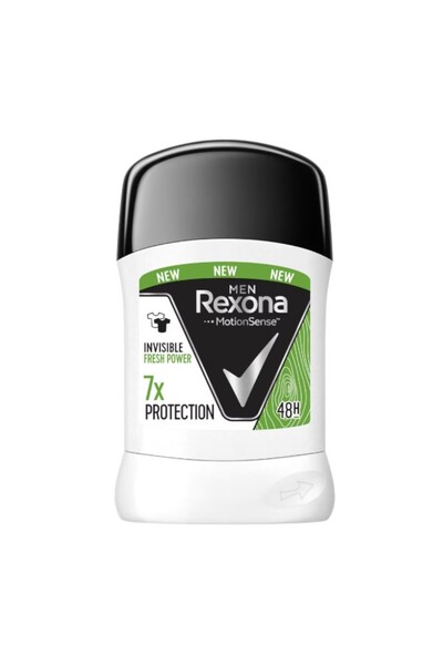 Rexona Set of 3 x Deodorant Antiperspirant Stick Men Invisible Fresh Power, 50 ml