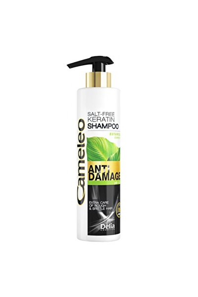 CAMELEO Set of 3 x Botanical Hair Shampoo with Keratin, for Damaged Hair, 250 ml