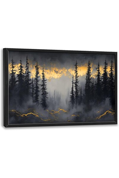 ALAYRA International Beautiful Framed Canvas Wall Art 60×90 cm with Outer Fra...