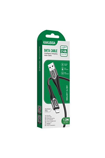 KAKUSİGA Cablu Date si Incarcare (KSC-724), USB-A la Lightning, 18W, 2.4A, 1....