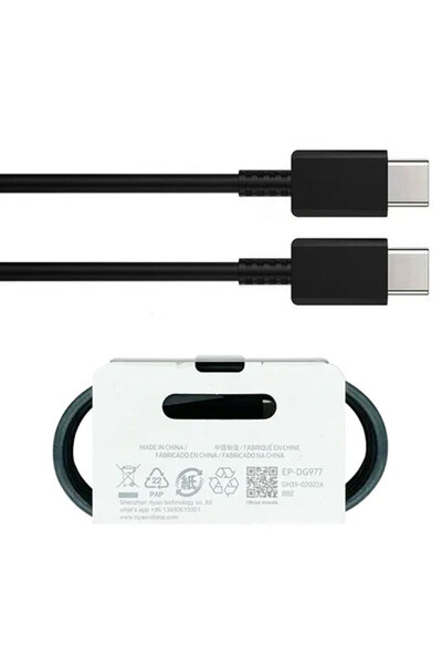 OEM Data and Charging Cable (DG977B), USB-C, 25W, 3A, 1m, Black [bulk]