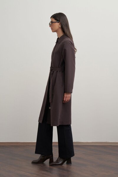 ALLDAY Μακρύ καμπαρντίνα με ζώνη