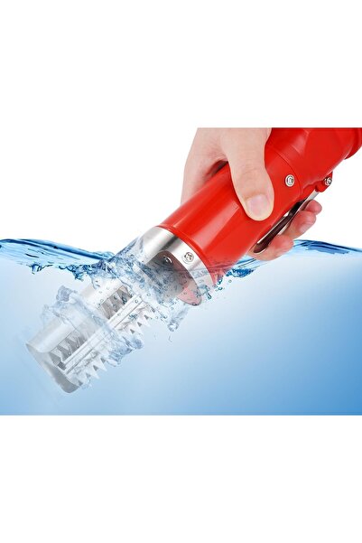 Flippy Flippy Electric Fish Scaler, Stainless Steel, 28 x 5 cm, Red