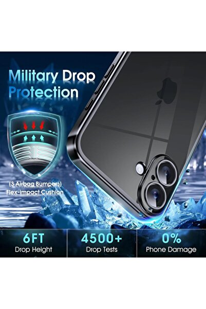 m.tk moveteck iPhone 17 Case Full Camera Protection Metallic Shiny Colorful Edge Soft Silicone Lens Cover