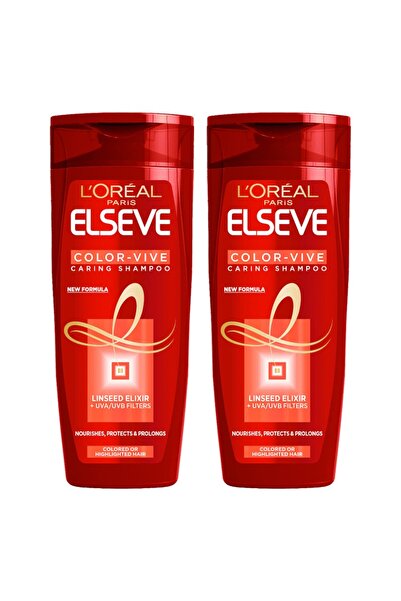 ELSEVE Promo Package 2 x 400 ml Color Vive Shampoo, for Colored Hair