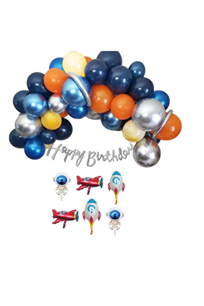Öztürkpartievi Space Concept Balloon Chain Set