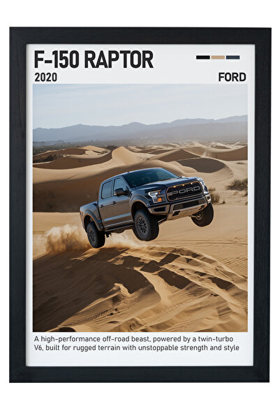 gxe.art Ford F-150 Raptor slika na drvenom okviru – Off-Road
