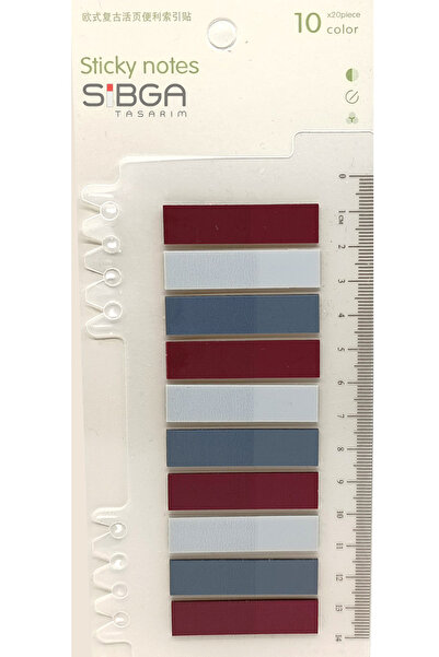 sibga tasarım Şeffaf Renkli Postit Post-it Post It. Kitap Ayracı Ayraç Postit...