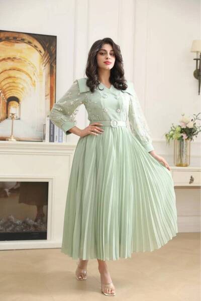 alestafham فستان نسائي شيفون راقي