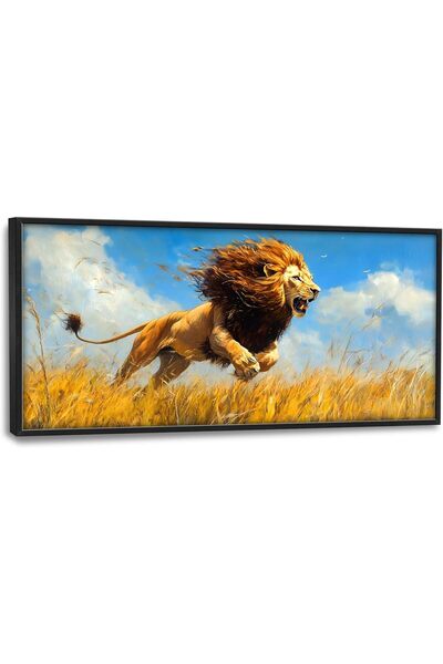 ALAYRA International لوحة فنية جدارية قماشية جميلة بإطار خارجي مقاس 50×100 سم...