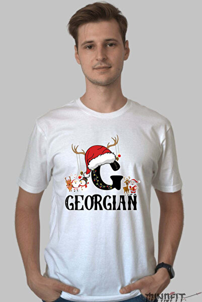 GILDAN Tricou Craciun Georgian Litera G Cu Reni Si Mosul Barbat