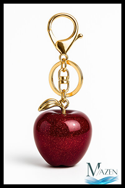MAZEN Large Size Glittery Fruit Keychain & Bag Charm | Premium Quality | Strawberry – Cherry – Apple Models