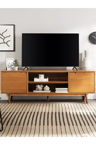 Creawood Adair 150cm Masif Ahşap TV Konsolu-Ünite