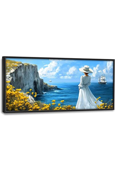 ALAYRA International لوحة فنية جدارية قماشية جميلة بإطار خارجي مقاس 60×120 سم...