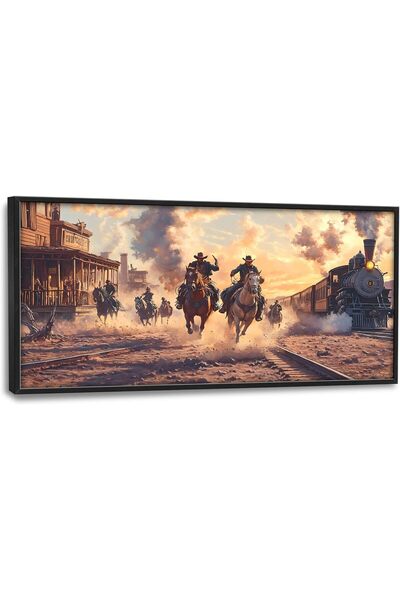 ALAYRA International لوحة فنية جدارية قماشية جميلة بإطار خارجي مقاس 50×100 سم...