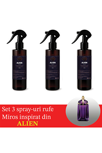 Zanira Set of 3 x Zanira Laundry Spray, 200 ml, Alien Inspired Scent