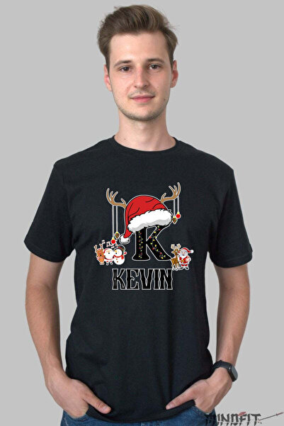 GILDAN Tricou Craciun Kevin Litera K Cu Reni Si Mosul 2 Barbat