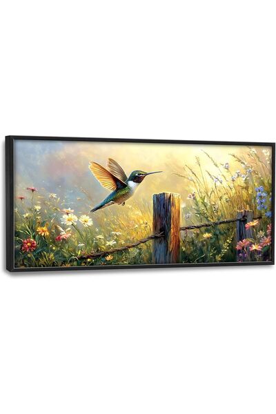 ALAYRA International لوحة فنية جدارية قماشية جميلة بإطار خارجي مقاس 50×100 سم...