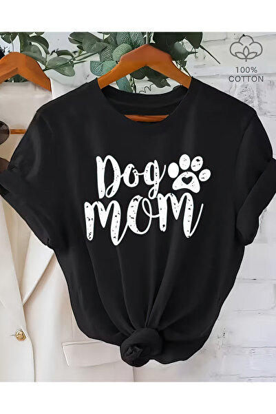 CACTUS COLLECTION Dog Mom T-Shirt Print