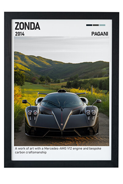 gxe.art Pictură cu cadru din lemn Zenvo ST1 – Hypercar daneză