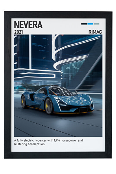 gxe.art Pictură cu poster cu rama din lemn Riviera Classic – Design de lux vi...