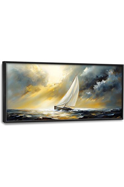 ALAYRA International لوحة فنية جدارية قماشية جميلة بإطار خارجي مقاس 50×100 سم...