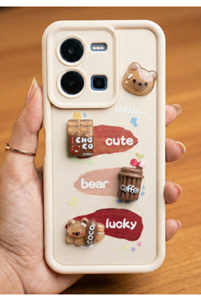 Rivor غطاء متوافق مع هاتف Vivo Y35 وVivo Y22s مع حماية للكاميرا ونقش بارز على...