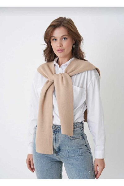 Fahhar Square Piece Scarf Dark Brown