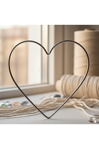 CASA NESTİ 5 li kalpli 25 cm set kasnak rüya düş kapanı