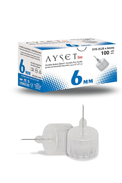 Ayset FINE KALEM İĞNESİ 6MM (1 KUTU 100ADET)