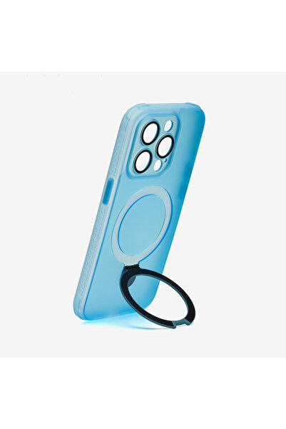 Logiji حافظة فليكس ستاند لآيفون 15 برو مع حامل ماج سيف وحماية كاملة لعدسة الك...