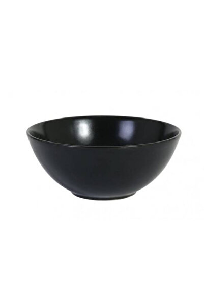 Viejo Valle Black ceramic bowl, 16.5 cm, H 7cm, round shape