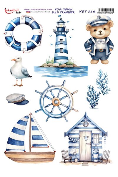 İstanbul Hobi Dark Background Water Transfer Paper 25X35Cm Kst-116