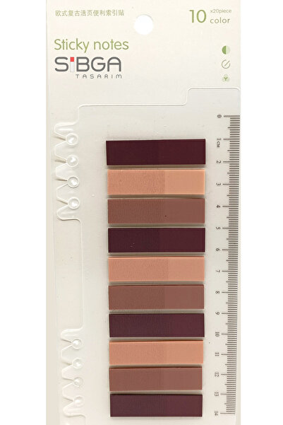 sibga tasarım Şeffaf Renkli Postit Post-it Post It. Kitap Ayracı Ayraç Postit...