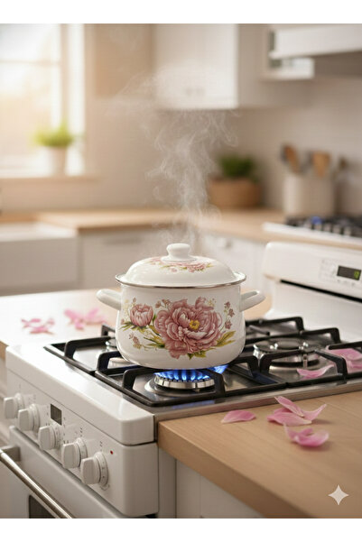 Generic A set of cookware decorated with elegant designs in several sizes