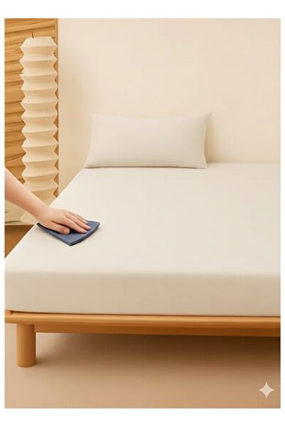 SEVHOME CONCEPT ملاءة سرير من القطن الممشط المرن - قماش قطني ناعم ومرن