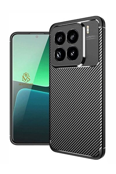 Massemr حافظة Xiaomi Mi 15 Pro ذات غطاء كربوني للتركيز التلقائي، تصميم نحيف م...