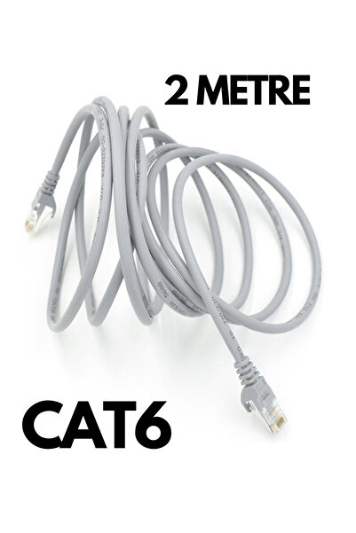 HQ SPEED Cat6 Ethernet Cable 2 Meters - High-Speed 1000 Mbps Gigabit Patch Network Cable (with Rj45 Ends)