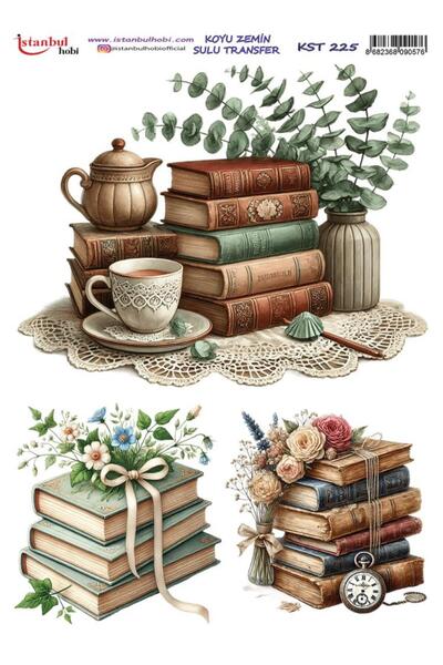 İstanbul Hobi Dark Background Water Transfer Paper 25X35Cm Kst-225