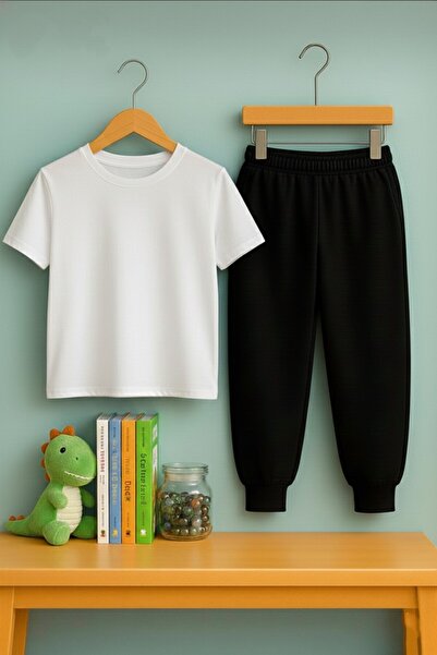 LORVEX 100% Cotton Unisex Tracksuit & T-Shirt Combination for Children |   Ba...