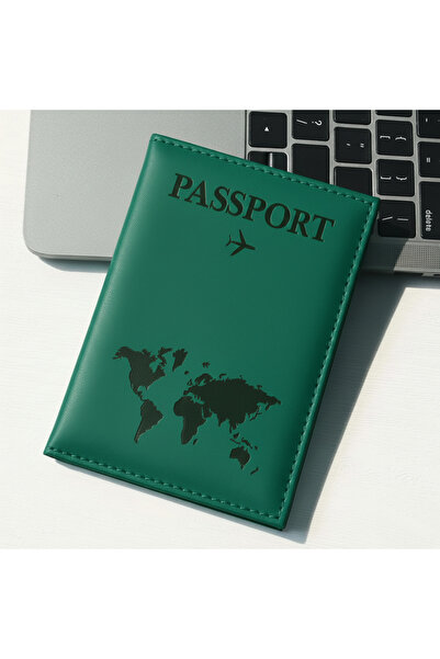 Boldy Husă pentru pașaport cu model de hartă - Husă de protecție pentru pașap...