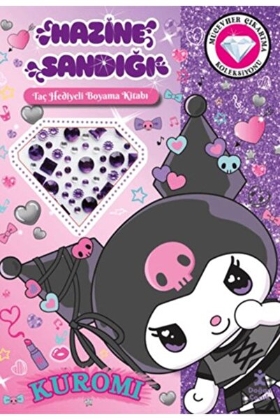 İthaki Yayınları Kuromi - Hazine Sandığı (Taç Hediyeli Boyama Kitabı)