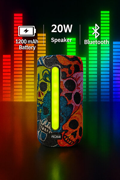 technozi Sp-405 Rgb Işıklı Taşınabilir Şarjlı Bluetooth Hoparlör