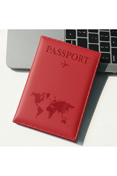 Boldy Husă pentru pașaport cu model de hartă - Husă de protecție pentru pașap...
