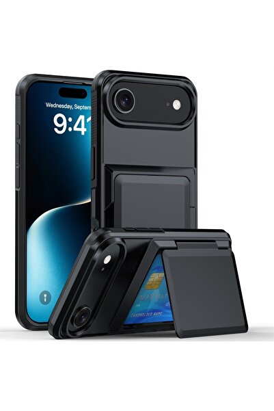 Flippy Black card slot phone case iPhone 17 Air