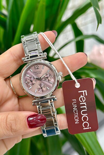 Ferrucci Çelik Kordon Su Geçirmez Garantili Kadın Kol Saati
